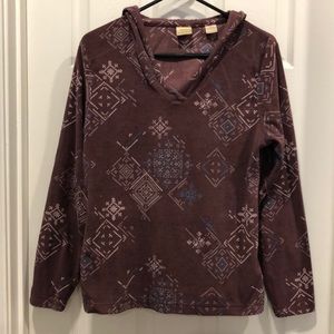 Purple fleece hoodie